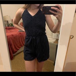 Navy Hollister Romper